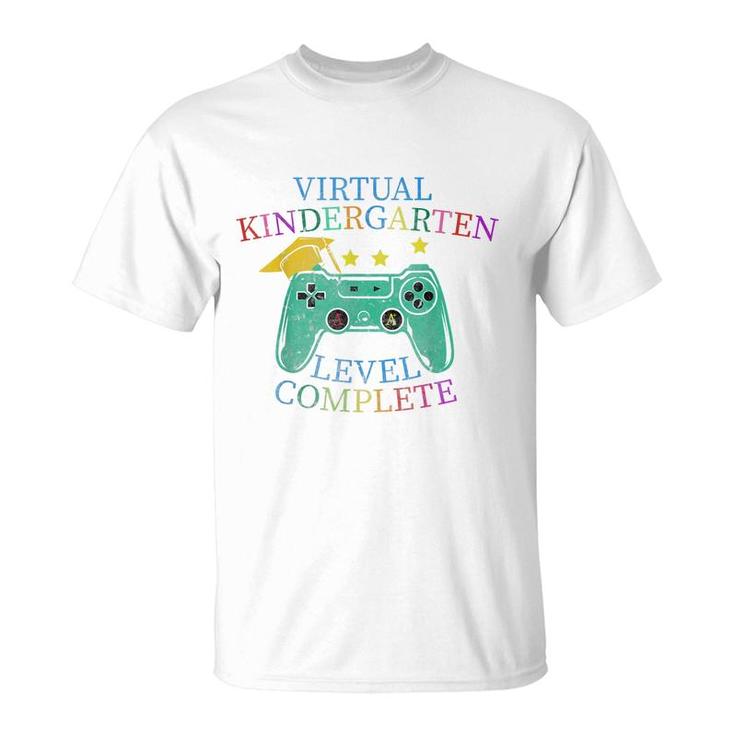 Virtual Kindergarten Graduation Level Complete Video Gamer T-Shirt