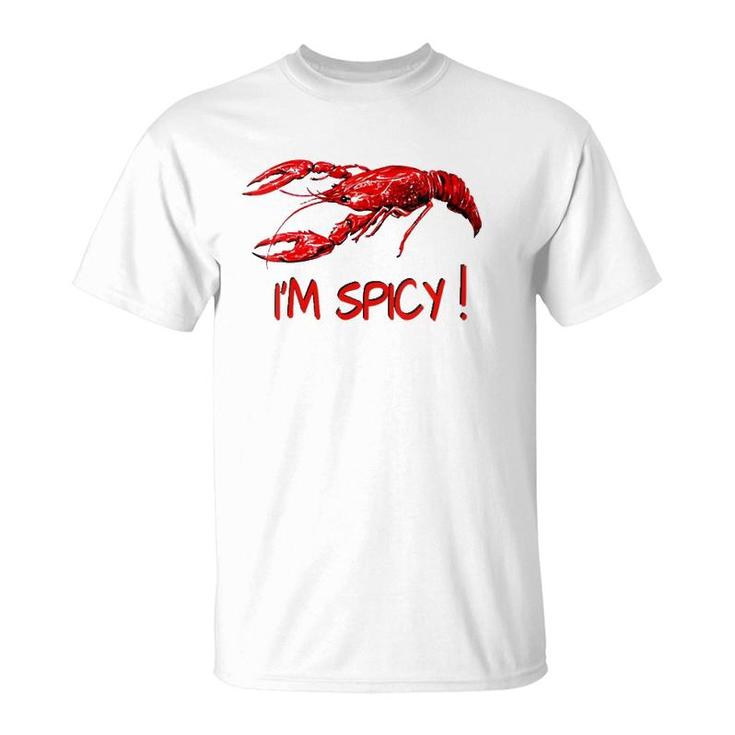 Womens Im Spicy Funny Cajun Crawfish V-Neck T-Shirt
