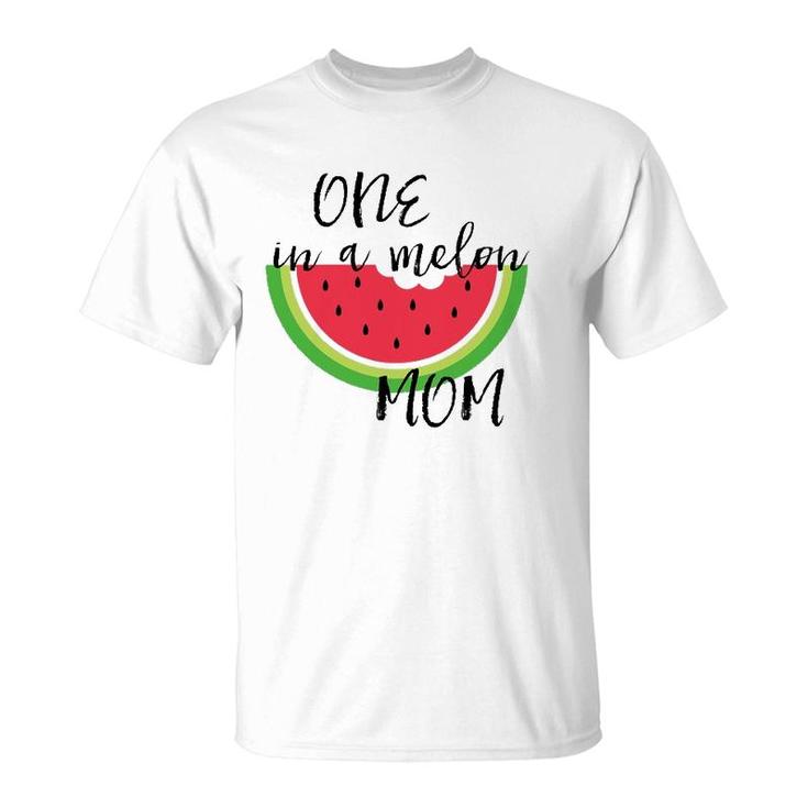 Womens One In A Melon Mom Matching Birthday Gift Sets Parents Women T-Shirt