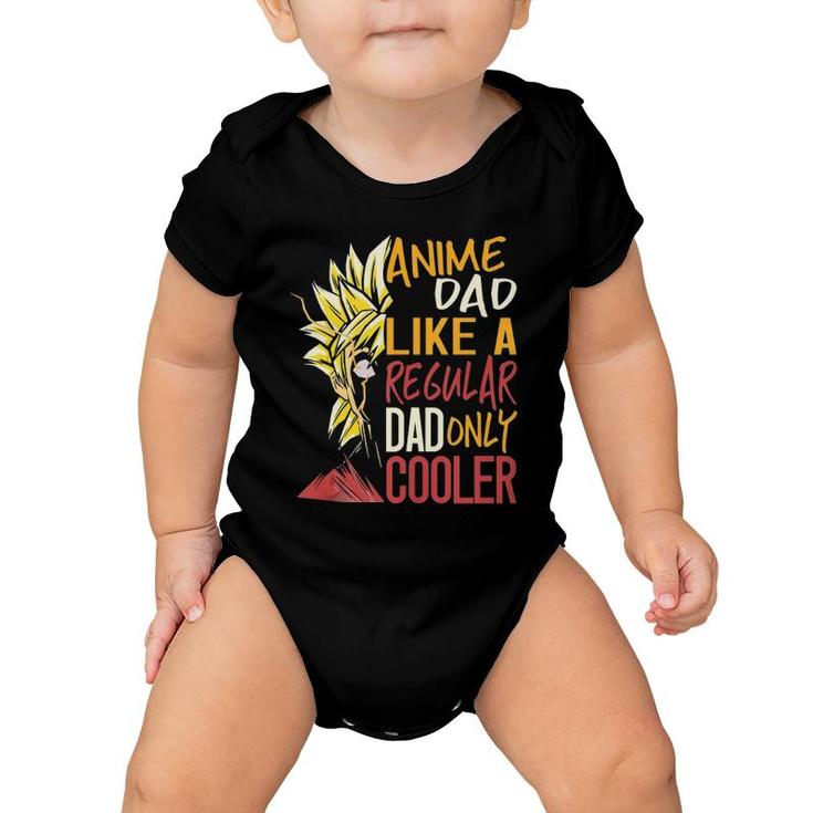 Anime Dad Like A Regular Dad Only Cooler Fathers Day Otaku  Baby Onesie