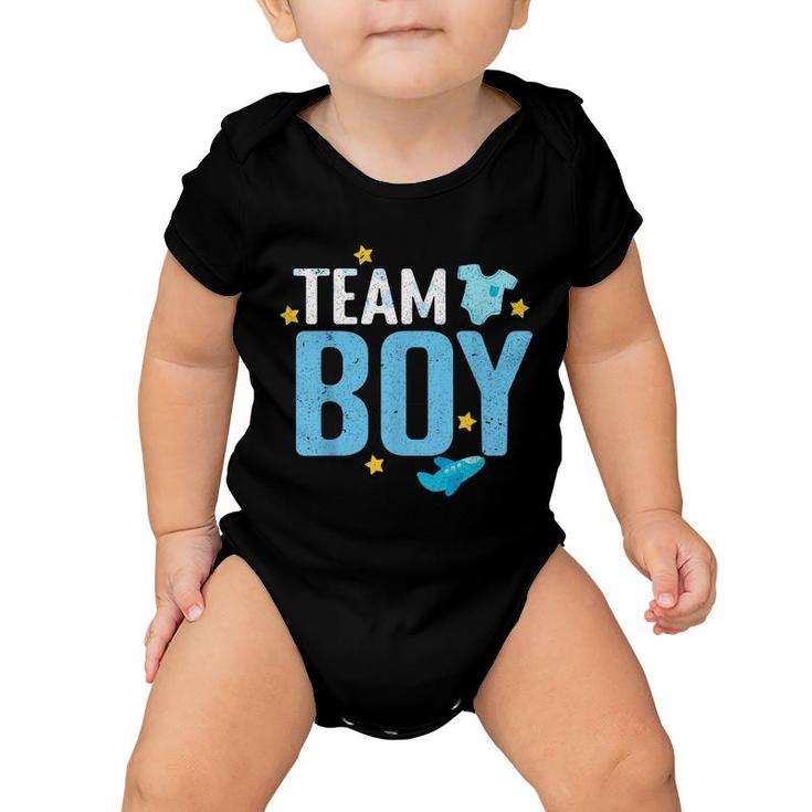 Baby Announcement Team Boy Future Mom Dad Gender Reveal  Baby Onesie