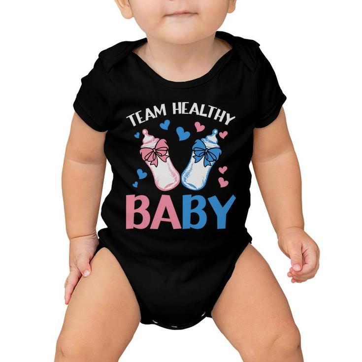 Baby Gender Reveal Party Gender Reveal Party Team Healthy Baby Baby Onesie
