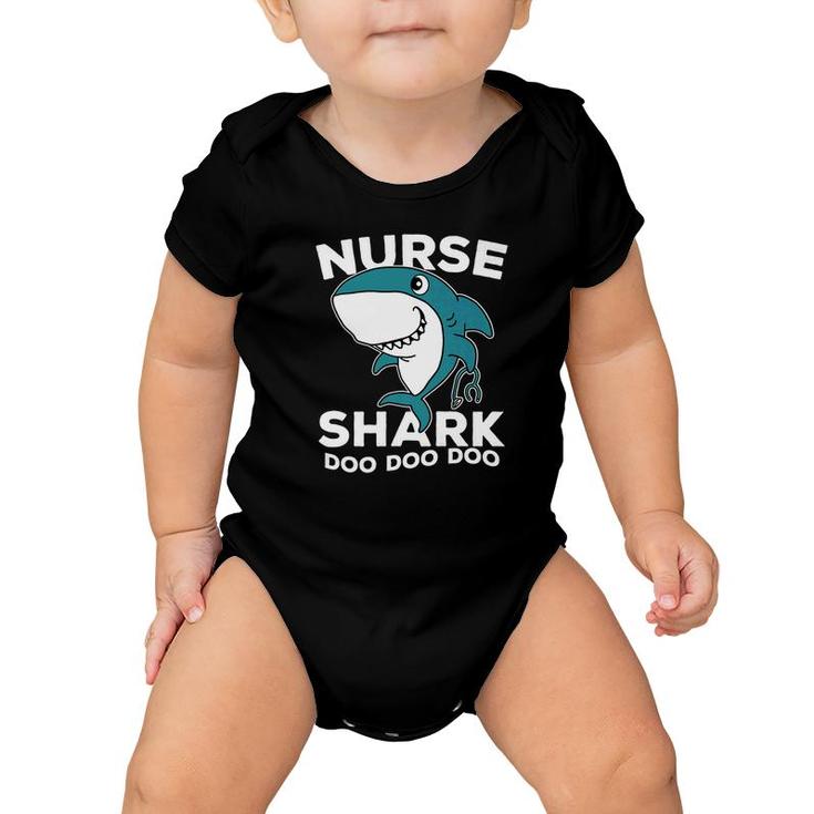 Fathers Day Nurse Shark Scrubs Dad Men Hospital Baby Onesie