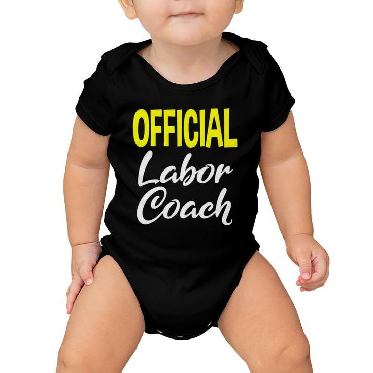 Labor Coach Gifts For New Dads Pregnancy Men Baby Onesie