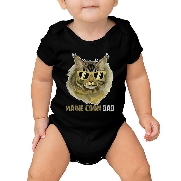 Maine Coon Dad  For Cat Lovers Fathers Day Baby Onesie