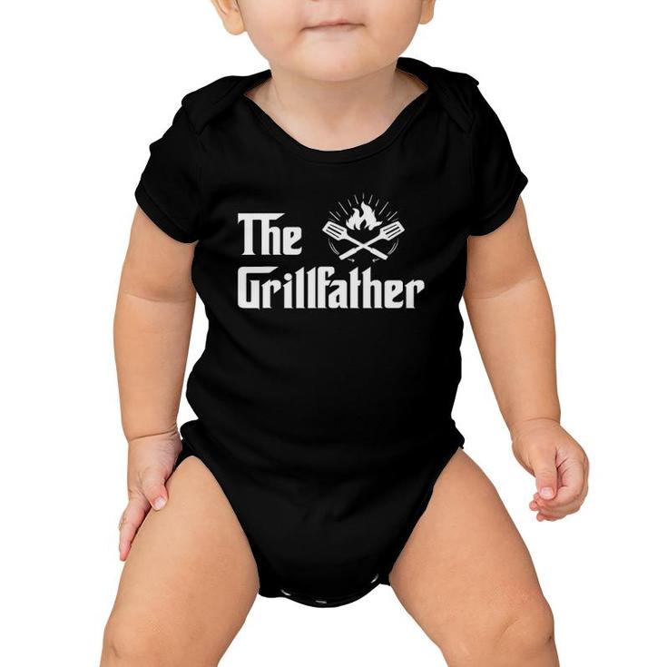 The Grillfather Funny Bbq Dad Bbq Grill Dad Grilling Baby Onesie