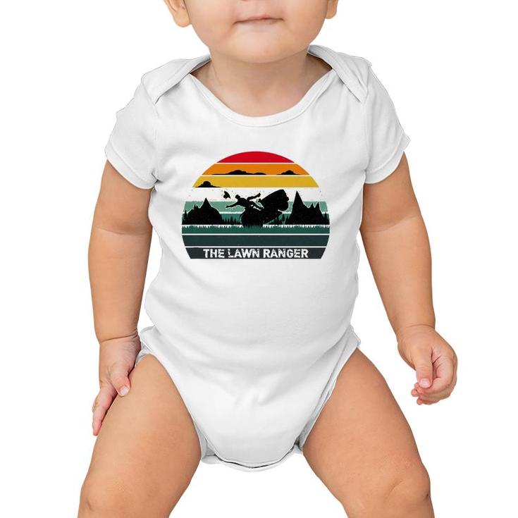 The Lawn Ranger Rides Again Funny Dad Joke Fathers Day Tee Baby Onesie