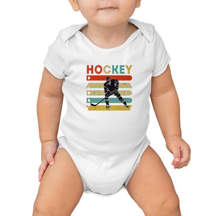 Vintage Ice Hockey Daddy  Fathers Day Hockey Gifts Premium Baby Onesie