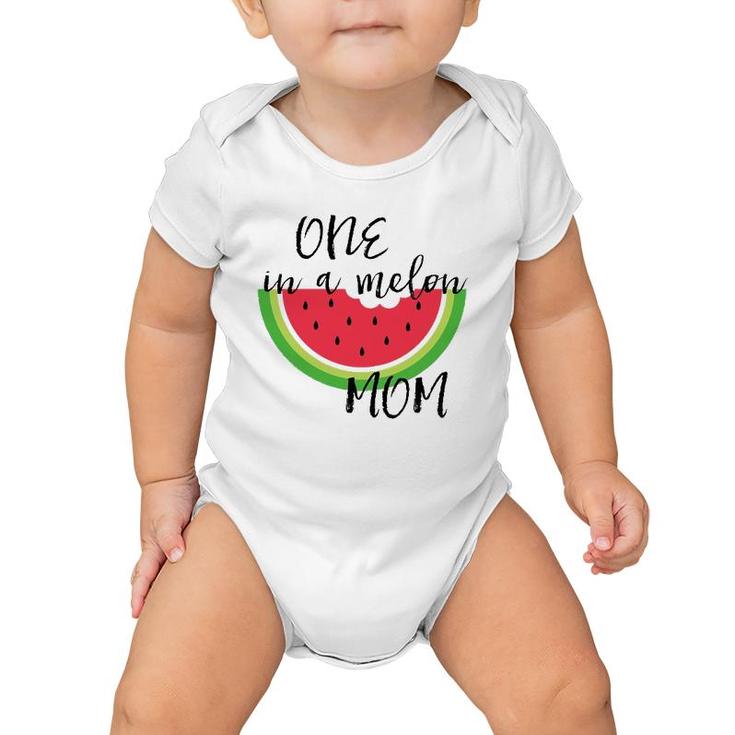 Womens One In A Melon Mom Matching Birthday Gift Sets Parents Women Baby Onesie